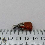 گردنبند مدال کهربا اصل