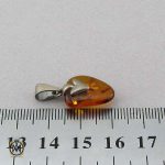 گردنبند مدال کهربا اصل