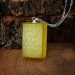 مدال عقیق زرد کد 3340