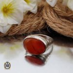 انگشتر عقیق یمن مردانه شرف الشمس