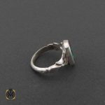 انگشتر-فیروزه-نیشابوری-مردانه (3) جواهرات جواهرمال نقره