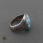 انگشتر-فیروزه-نیشابوری-مردانه (3) جواهرات نقره جواهرمال