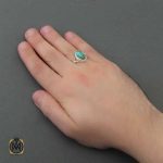 انگشتر-فیروزه-نیشابوری-مردانه (4) جواهرات جواهرمال نقره