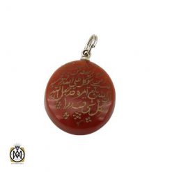 مدال-عقیق-قرمز-کد-3347-1 مدال عقیق قرمز کد 3347 - 1