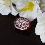 نگین-خطی-حکاکی-استاد-حیدر-عقیق-یمن (1) نگین تک عقیق یمن