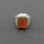 انگشتر عقیق یمن شرف الشمس با حکاکی یا حیدر کرار دست ساز - کد 10888 - تصویر 5