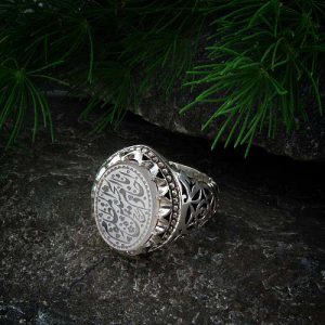 انگشتر عقیق یمن خطی