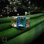 انگشتر چندنگین زنانه سیترین توپاز