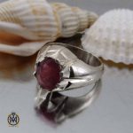 انگشتر یاقوت سرخ مردانه