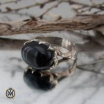 انگشتر-عقیق-سیاه-مردانه (1) انگشتر عقیق سیاه مردانه