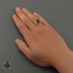 انگشتر عقیق سیاه مردانه