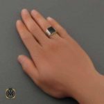 انگشتر-عقیق-سیاه-مردانه (4) انگشتر عقیق سیاه مردانه