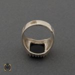 انگشتر عقیق سیاه مردانه