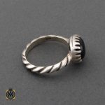 انگشتر عقیق سیاه مردانه