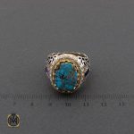 انگشتر فیروزه یاقوت کبود آمتیست مردانه