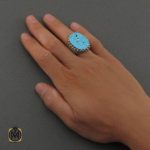 انگشتر-فیروزه-نیشابوری-مرغوب-مردانه (4) فیروزه نیشابوری اصل مردانه