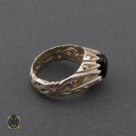 انگشتر عقیق سیاه مردانه