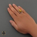 انگشتر-کهربا-بولونی-اصل-مردانه (3) جواهرات کهربا اصل