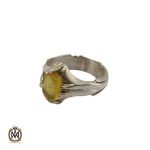 انگشتر کهربا مردانه