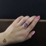 انگشتر یاقوت سرخ و تورمالین اصل