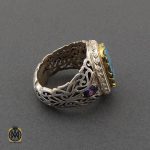 انگشتر فیروزه یاقوت کبود آمتیست مردانه