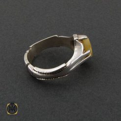 جواهرات-مردانه-اصل (2) انگشتر کهربا بولونی مردانه