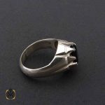 جواهرمال-جواهرات-نقره انگشتر یاقوت گارنت مردانه