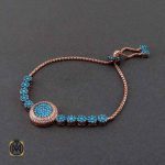 دستبند نقره زنانه ررزگلد