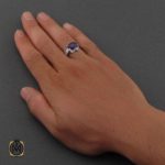 انگشتر-آمتیست-اصل-نقره (4) انگشتر آمتیست خوش رنگ مردانه نقره