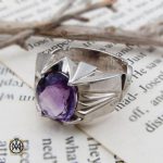 انگشتر-آمتیست-مردانه-اصل (1) انگشتر آمتیست مردانه