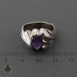 انگشتر-آمتیست-مردانه-اصل (3) انگشتر آمتیست مرغوب و هنر دست استاد عرفان مردانه - کد 11090 - تصویر 4
