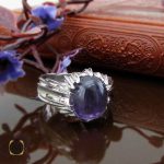 انگشتر آمتیست مرغوب و خوش رنگ مردانه - کد 11076 - تصویر 6