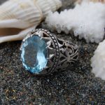 انگشتر-توپاز-آبی-مردانه (1) انگشتر توپاز آبی مردانه