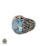 انگشتر-توپاز-آبی-مردانه (2) توپاز آبی مردانه جواهرمال