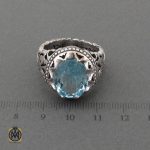 انگشتر-توپاز-آبی-مردانه (3) توپاز آبی مردانه جواهرمال