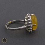 انگشتر عقیق زرد زنانه