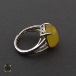 انگشتر عقیق زرد زنانه