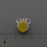 انگشتر عقیق زرد زنانه