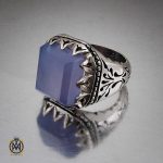 انگشتر-عقیق-یمن-کبود (3) انگشتر عقیق کبود یمن مردانه