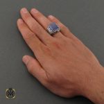 انگشتر-عقیق-یمن-کبود (6) انگشتر عقیق کبود یمن مردانه