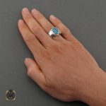 انگشتر-فیروزه-مردانه (4) انگشتر فیروزه مردانه نقره