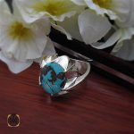 انگشتر فیروزه نیشابوری مردانه