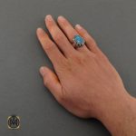 انگشتر فیروزه مردانه نیشابوری