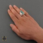 انگشتر-فیروزه-نیشابوری-مردانه-اصل (3) انگشتر نقره مردانه