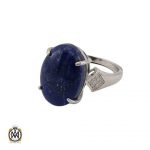 انگشتر لاجورد خوش رنگ طرح سارینا زنانه - کد 2377