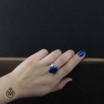 انگشتر لاجورد نقره زنانه