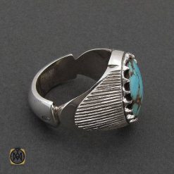 انگشتر-نقره-مردانه (1) انگشتر فیروزه مردانه اصل