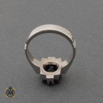 انگشتر آمتیست خوش رنگ مردانه نقره