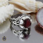 انگشتر یاقوت سرخ مردانه