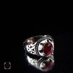 انگشتر یاقوت قرمز مردانه